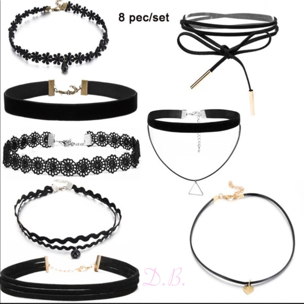 8 BEAUTIFUL choker neclaces